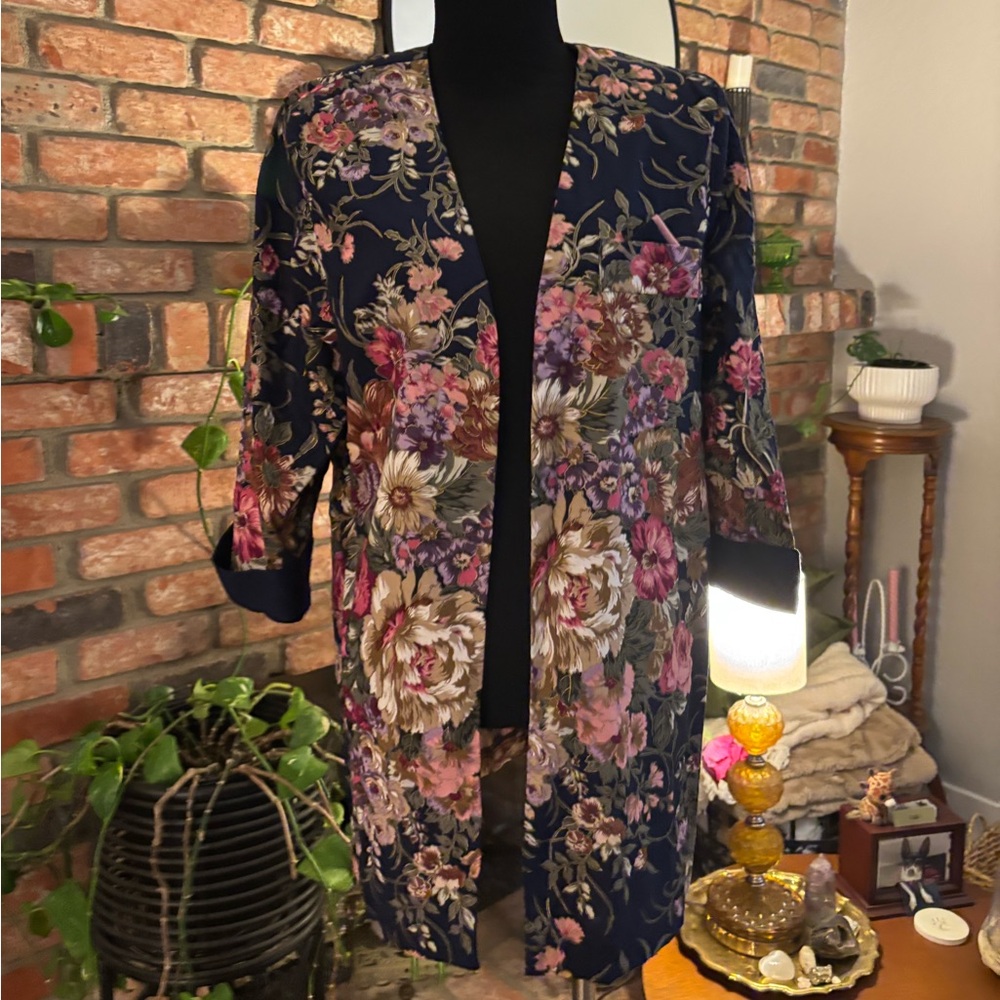Vintage Floral blazer size 12